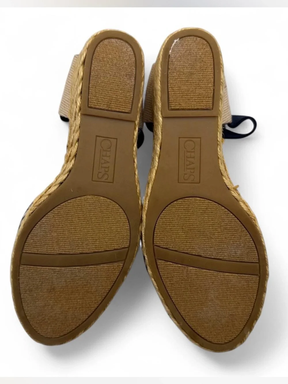 Chaps Womens Espadrille Wedge Sandals